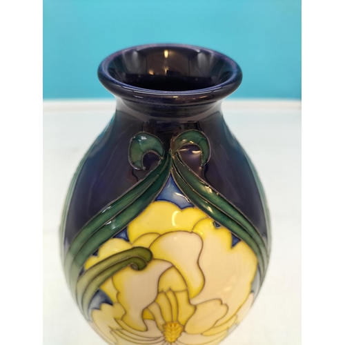 7 - Moorcroft 'Godfrey Owen' Ruffled Iris Limited Edition 30cm Vase by Emma Bossons 2023. This being No ... 