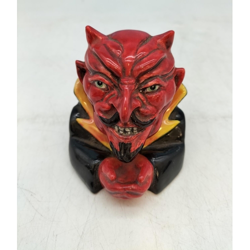 70 - Kevin Francis Face Pots (8) to include The Devil (Flambe), Cowboy, Werewolf, Cleopatra, Helen of Tro... 