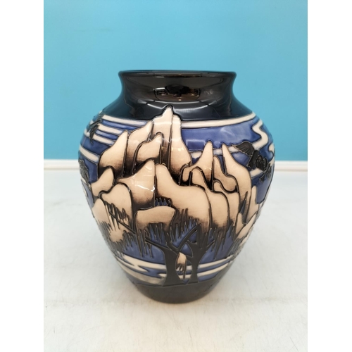 17 - Moorcroft 'Weeping Willow' Pattern Limited Edition 43/50 Vase by Helen Dale. 21cm Tall.