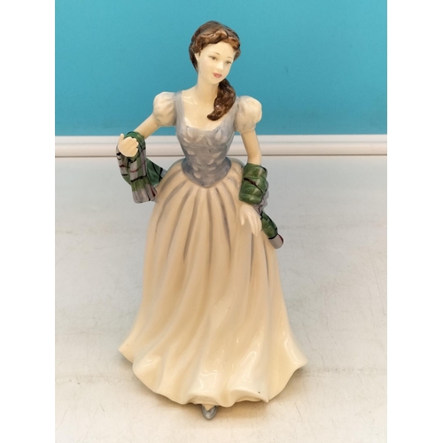 177 - Royal Doulton 22cm Lady Figure 'Flower of Scotland' HN 4240. Seconds Quality.