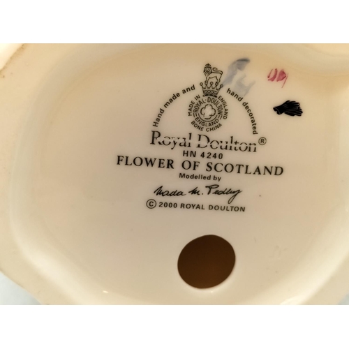 177 - Royal Doulton 22cm Lady Figure 'Flower of Scotland' HN 4240. Seconds Quality.