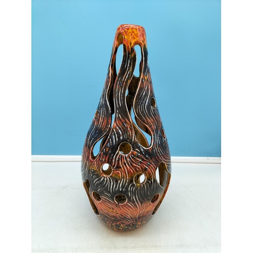 19 - Anita Harris Art Pottery Large 39cm Oil Burner/Tealight Holder. Signed in Gold to Base by Anita Harr... 