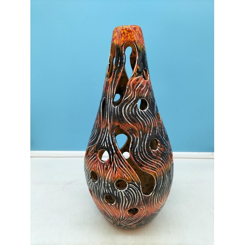 19 - Anita Harris Art Pottery Large 39cm Oil Burner/Tealight Holder. Signed in Gold to Base by Anita Harr... 