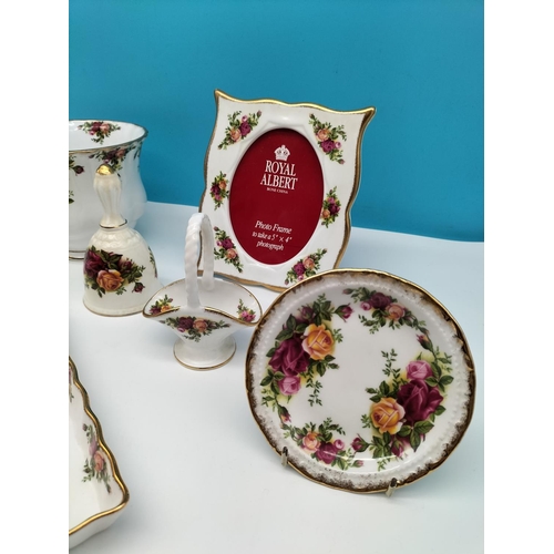 268 - Collection of Royal Albert 'Old Country Roses' Items to include Picture Frame, Dishes, Planter, etc.