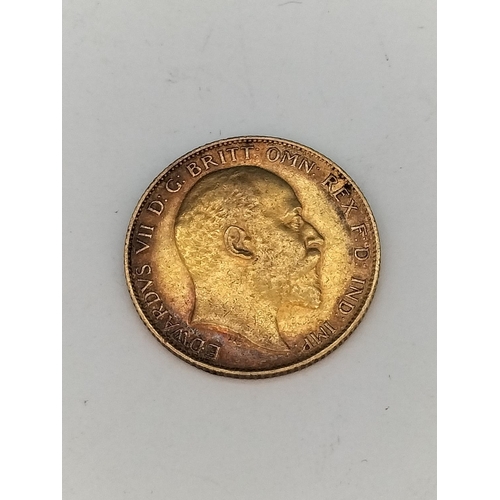 29 - Edward VII 1910 Half Sovereign.