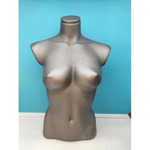 74 - Mannequin Torso (59cm Tall) plus Head Mannequins (2).