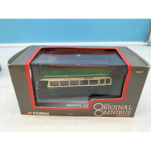 82 - Boxed Die Cast Model Buses (4) by Corgi, Exclusive First Editions, etc.