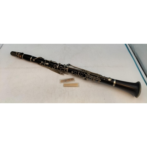 86 - Lucian Bassi Clarinet with Five Point Star, possibly Made in France Thibouville Factory, plus Extra ... 