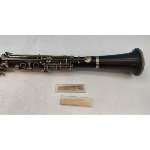 86 - Lucian Bassi Clarinet with Five Point Star, possibly Made in France Thibouville Factory, plus Extra ... 