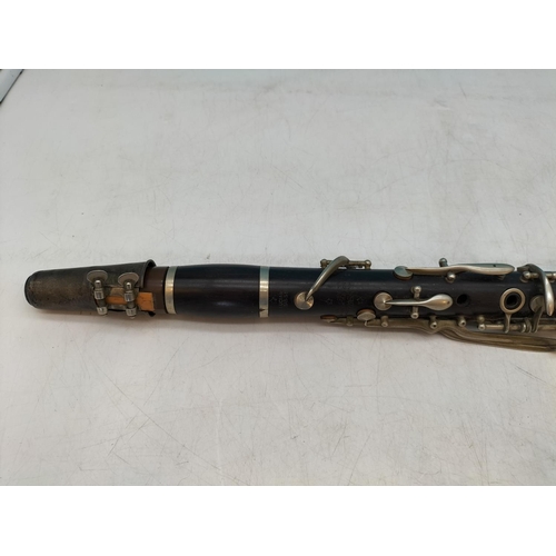 86 - Lucian Bassi Clarinet with Five Point Star, possibly Made in France Thibouville Factory, plus Extra ... 