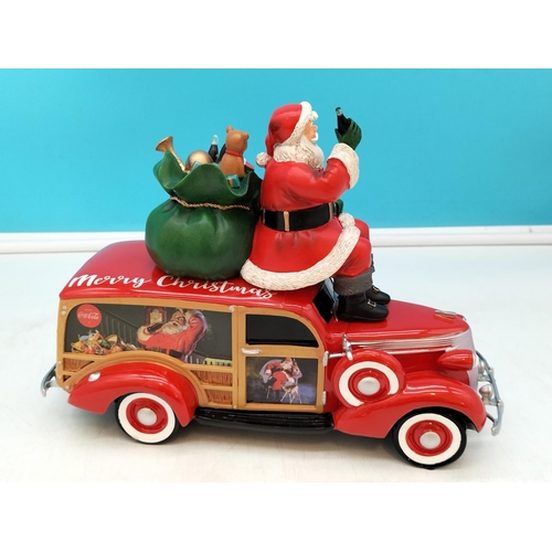 91 - The Hamilton Collection Coca Cola 'Christmas Woody Wagon'. 27cm x 21cm.