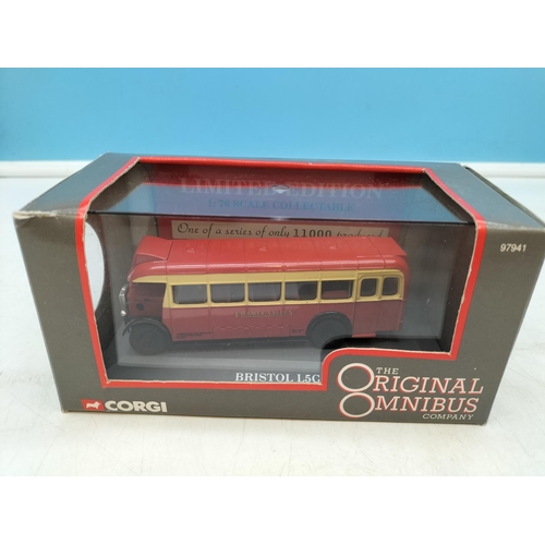 92 - Boxed Die Cast Model Buses (4) by Corgi, Atlas, etc.