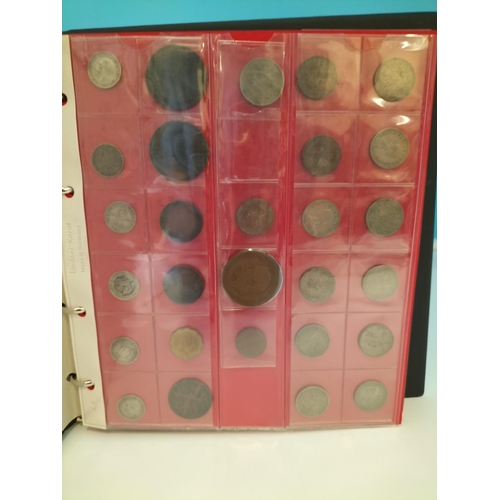 187 - Book of Mixed Coins to include Silver Pre 1920 and Pre 1947 plus Copper Coins, etc. Book Part Filled... 