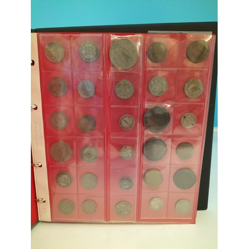 187 - Book of Mixed Coins to include Silver Pre 1920 and Pre 1947 plus Copper Coins, etc. Book Part Filled... 