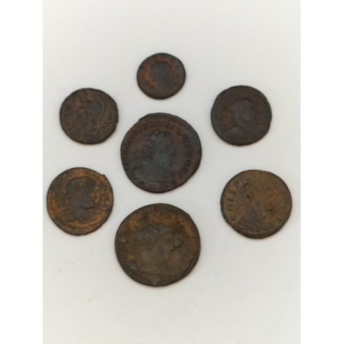 192 - Collection of Roman Mixed Copper/Bronze Coins (7) to include Constantino II.