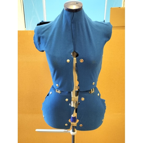 163 - Mannequin on Stand. 141cm High. Missing Pole Tightener. Collection Only.