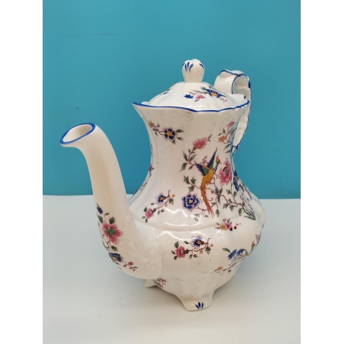 237 - Hammersley China 'Birds of Paradise' Design 24cm Coffee Pot.