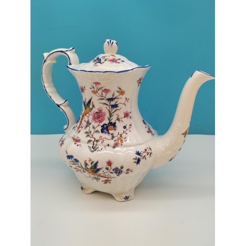 237 - Hammersley China 'Birds of Paradise' Design 24cm Coffee Pot.