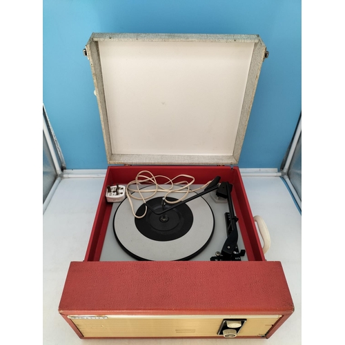 265A - Vintage Fidelity Portable Turntable with Built in Speaker W/O. Collection Only.