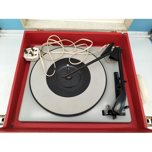 265A - Vintage Fidelity Portable Turntable with Built in Speaker W/O. Collection Only.