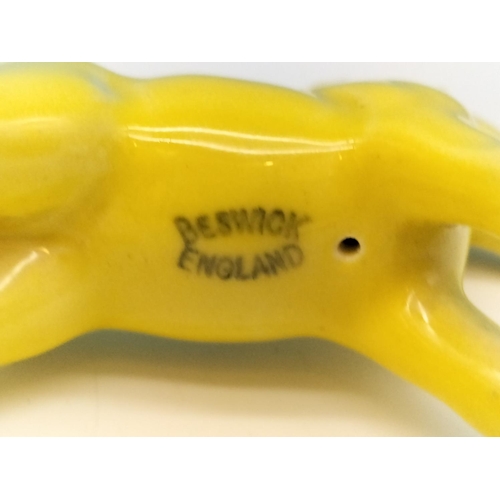 47 - Rare Beswick Yellow Foal, possibly Prototype. 9cm x 9cm.