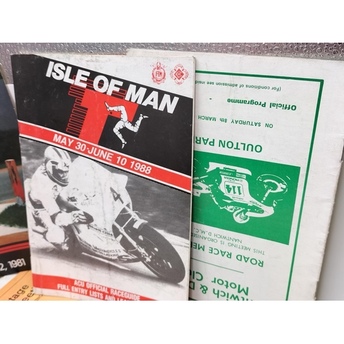 675 - Collection of Motorcycle Programmes Approx 76), mainly Oulton Park, Few Isle of Man. 1980's.