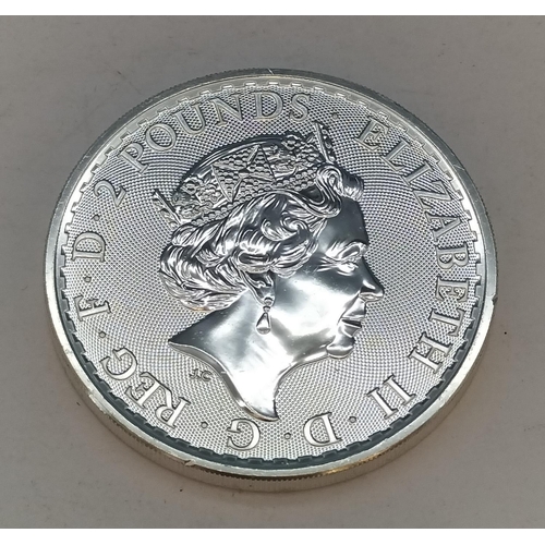 207 - 2019 1oz Fine Silver .999 Britannia.