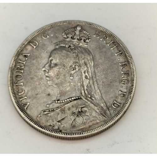 229 - Victorian Silver Crown 1887.