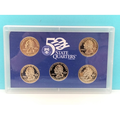 244 - United States Mint 50 State Quarters Proof Sets (6) plus 1987 USA Proof Set.