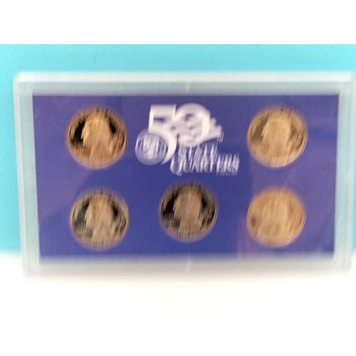 244 - United States Mint 50 State Quarters Proof Sets (6) plus 1987 USA Proof Set.