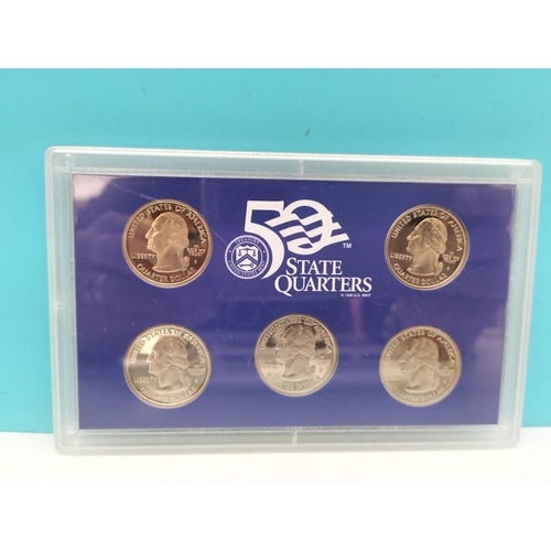 244 - United States Mint 50 State Quarters Proof Sets (6) plus 1987 USA Proof Set.