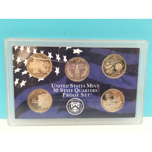 244 - United States Mint 50 State Quarters Proof Sets (6) plus 1987 USA Proof Set.