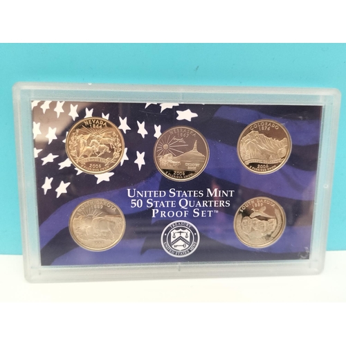 244 - United States Mint 50 State Quarters Proof Sets (6) plus 1987 USA Proof Set.