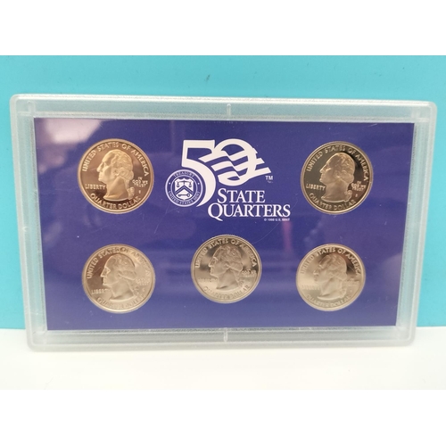 244 - United States Mint 50 State Quarters Proof Sets (6) plus 1987 USA Proof Set.