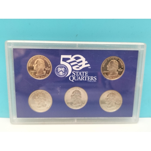 244 - United States Mint 50 State Quarters Proof Sets (6) plus 1987 USA Proof Set.