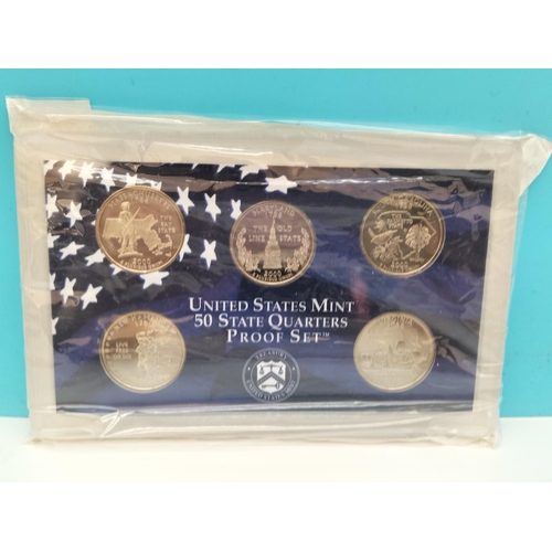 244 - United States Mint 50 State Quarters Proof Sets (6) plus 1987 USA Proof Set.