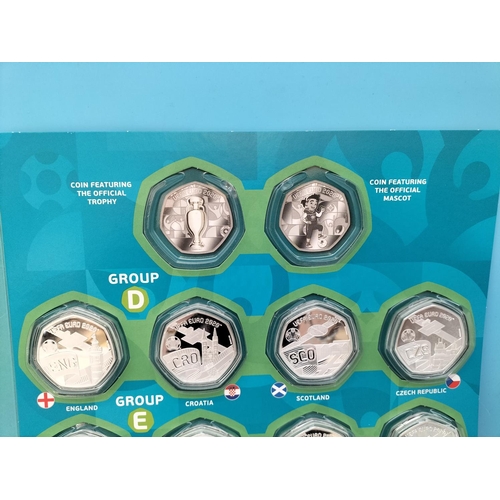 250 - UEFA Euro 2020 'Road to the Final in London' Silver Plated Coin Collection (3 Coins Required to Comp... 