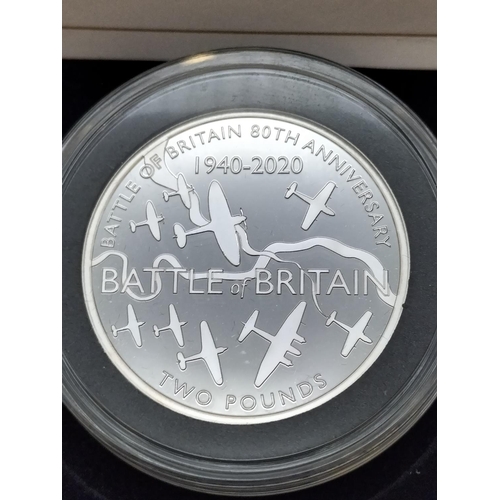 254 - 2020 Tristan Da Cunha '80th Anniversary Battle of Britain' Solid Silver Proof Coin Collection of £1,... 