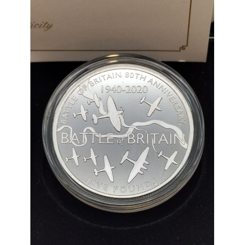 254 - 2020 Tristan Da Cunha '80th Anniversary Battle of Britain' Solid Silver Proof Coin Collection of £1,... 