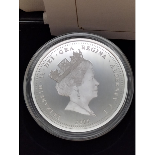 255 - 2019 Alderney '200th Anniversary of Queen Victoria' Solid Silver Proof Coin Collection of £1, £2 and... 