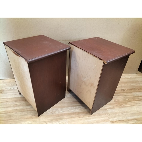 778 - 2 x Three Drawer Bedside Cabinets. 60cm High, 43cm x 38cm. Collection Only.