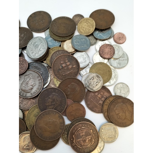 259 - Tin of Mixed South African Coins to include 1897 2 Shillings (2), 1897 1 Shilling (2) plus 1897 2.5 ... 