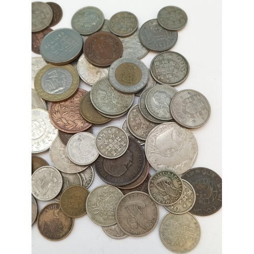 260 - Tin of Mixed Portuguese Coins, 1882 to Modern.