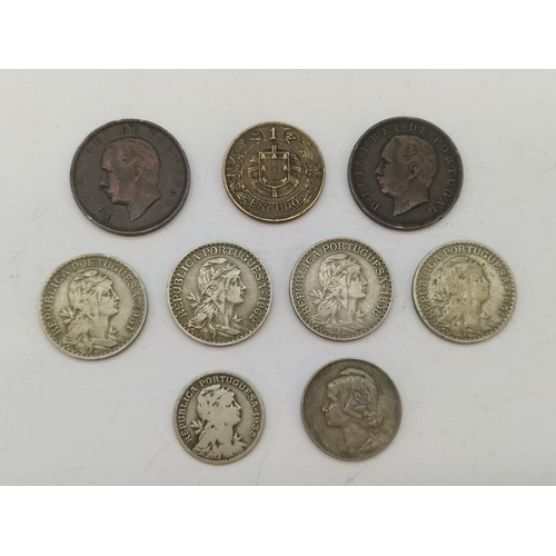 260 - Tin of Mixed Portuguese Coins, 1882 to Modern.