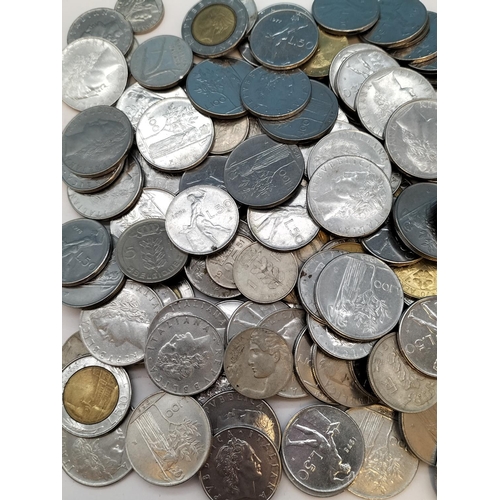 263 - Tin of Mixed Italian Coins.