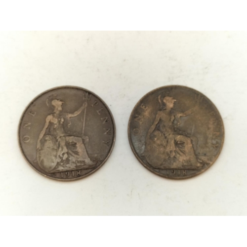 268 - 1918 KN Penny, Kings Norton and Heaton Mint.