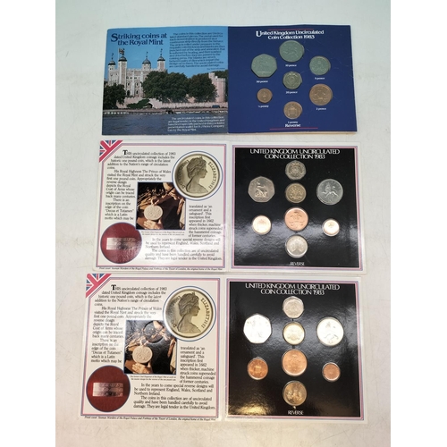 269 - 10 Uncirculated Coin Sets - 1983, 1984, 1988, 1990, 1992 and 1994.