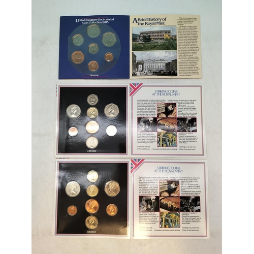 269 - 10 Uncirculated Coin Sets - 1983, 1984, 1988, 1990, 1992 and 1994.