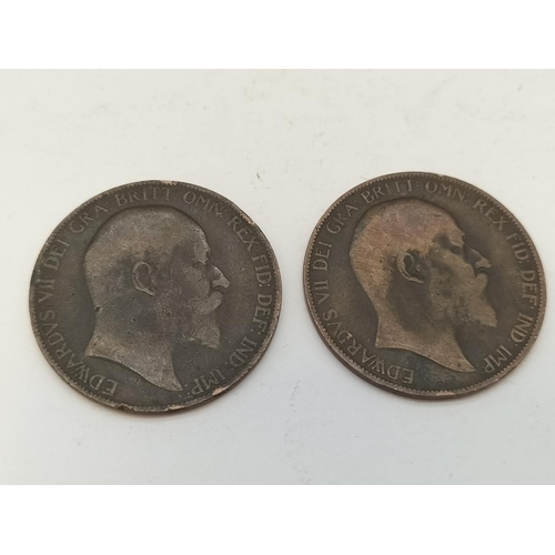 275 - 1905 Black Shade Edward VII Pennies (2).