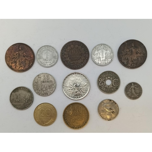 277 - Quantity of Mixed French Coins.